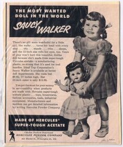 Print Ad Saucy Walker Doll 1953 Hercules Powder Co. - £2.75 GBP