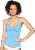 Lauren Ralph Lauren Beach Club Solids Surplice Underwire Over The Shoulder Tanki - $14.99