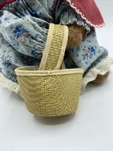 Vtg Eden Toys Beatrix Potter Mrs Rabbit Plush Bunny Basket Dress Easter ... - $18.70
