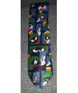 Vtg 1997 Looney Tunes Marvin The Martian Neck tie Tie USPS Novelty Stamp... - $18.33 CAD