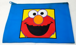 Elmo Pencil Bag Vinyl Bright Color Sesame Street 1990s Vintage - £11.54 GBP