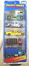 1998 Hot Wheels BIG CITY TRUCKS 5 Pack Gift Pack Semi-Fast,40Ford,C3500,... - $20.75