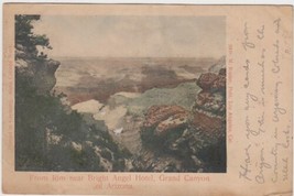 Grand Canyon Arizona AZ Postcard Vintage UDB Rim Near Bright Angel Hotel - $2.99
