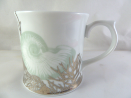 Rosanna Sea Life Coffee Mug Cup 12 oz Sea shell and Coral Very Pretty - £8.44 GBP