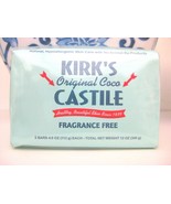 NEW Kirk&#39;s Original Coco Castile Soap 4 Ounces FRAGRANCE FREE - $17.81