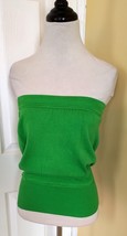 Victoria&#39;s Secret MODA INTERNATIONAL Lime Green Strapless Knit Tube Top ... - $26.69 CAD