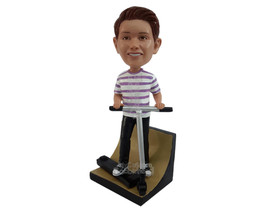 Custom Bobblehead Skate Boarder With His Skateboard That Has A Handle - Sports &amp; - £80.37 GBP