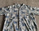 Makapuu Sportswear Mens Hawaiian Floral Print Button Down Size 3XL Collar - $16.82