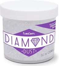 FloraCraft Diamond Dust Glitter 14 Ounce Clear Glass - $456.08 MXN