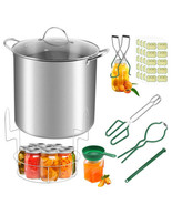 Stainless Steel 21.5QT Water bath Canning Pot with Rack &amp; Lid, Canning S... - $255.14