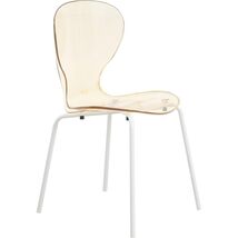 LeisureMod Dining Chair, Stackable Curved Back with Waterfall Edge Seat ... - $157.41 CAD+