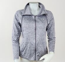 Under Armour Tech Twist Shirt Jacket Womens S Gray Heat Gear Funnel Neck... - $17.26