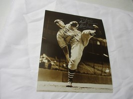 Bob Feller Autographed 8 X 10 Photo Hand Signed ‘1937 Pose&#39; Cleveland Indians - £15.54 GBP