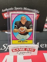 1967 Topps Jim Otto #105 football card Oakland Raiders GDL - £6.36 GBP