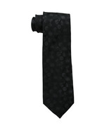 KENNETH COLE REACTION Black Abstract Solid Silk Classic Tie - $27.32 CAD