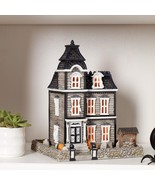 Lenox Halloween Lighted Haunted House Tombstones Pumpkins Scary Well Vin... - $238.31 CAD