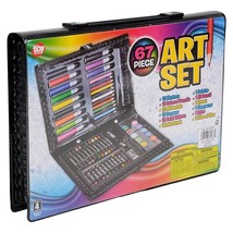 Art Set - 67 Piece Set - Great Gift for the Young Aspiring Artist! - £5.91 GBP