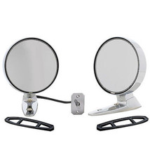 64 65 66 Ford Mustang Outside Left &amp; Right Chrome Rear View Mirrors w/ R... - £125.30 GBP