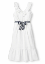 Vineyard Vines Target Sundress white seersucker Midi Dress tiered ruffle... - £39.87 GBP