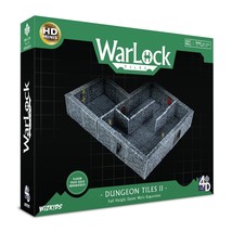 Wizkids/Neca WarLock Tiles: Dungeon Tiles II - Full Height Stone Walls E... - $74.94