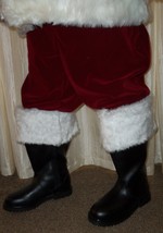 Santa Boot / Genuine Leather Professional Santa Boots / Wide Calf / Wide Width - $65.00+