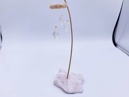 Quartz Geode Hanger ~ Crystal Geode Decor For Altars, Spiritual Decorati... - $15.00
