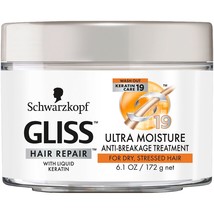 Schwarzkopf Gliss Hair Repair Ultra Moisture Anti-Breakage Liquid Keratin 6.1 oz - £5.30 GBP