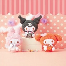 Rare Japan Melody Kuromi Baby Angel Plushy (3pc set) -18cm Winter Birthd... - $113.22