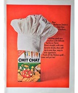 NABISCO CHIT CHAT Barbecue flavored crackers - 1964 Vintage Print Ad - $14.23 CAD