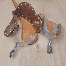 Vintage collectible matching cowboy boot spurs  - £83.58 GBP