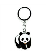GIANT PANDA BEAR KEYCHAIN Metal Enamel Key Chain Ring 3.5&quot; Charm NEW Gif... - $151.54 MXN