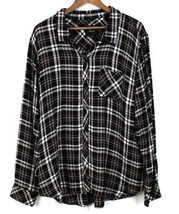 Rails Womens XXL Hunter Plaid Flannel Shirt Midnight Blush Black Preppy Outdoor - £27.00 GBP