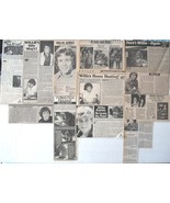 WILLIE AAMES ~ 12 B&amp;W Vintage Half-Page ARTICLES from 1976-1981 ~ Clippings - $109.48 MXN