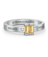 University Rings, Class Rings, Silver Class Rings, School Rings, Graduat... - £100.24 GBP