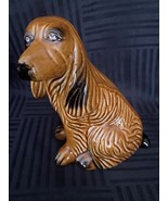 Vintage Ceramic Brown Dog statue Spaniel or Hound Type 6 1/2&quot; made in Br... - £14.16 GBP