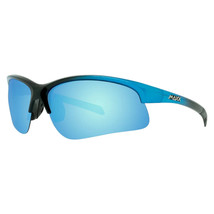 Maxx Domain Mirrored Polarized Sunglasses - Black &amp; Blue Fishing Hunting Sports - £14.99 GBP