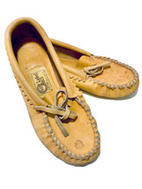 Tex Tan Western Leather Co. Vintage &#39;80s Womens Size 8 Chamois Padded Moccasins - £63.16 GBP