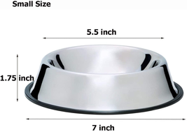 Dog Bowl with Rubber Base for Small/Medium/Large - £11.49 GBP