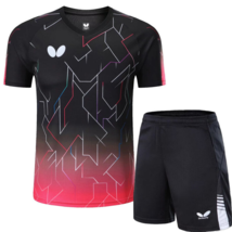 Men&#39;s Sportswear Running Top Tennis Clothing Badminton Set T-shirt And Shorts - £27.27 GBP