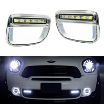 White Amber Switchback 10-16 MINI Countryman LED DRL Front Bumper Lights Markers - £149.08 GBP