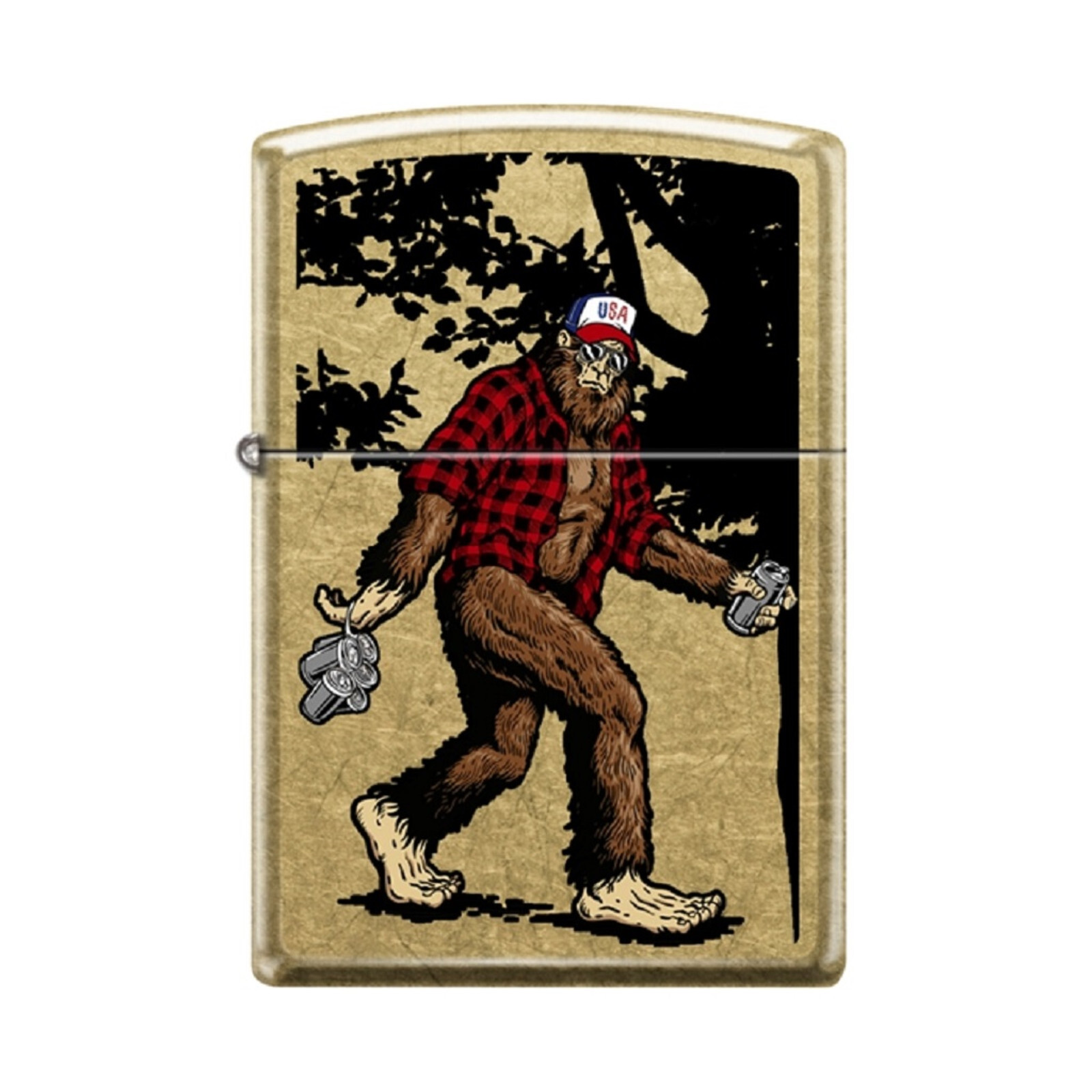 Zippo Lighter - Redneck Sasquatch Street Brass - 855975 - £21.34 GBP