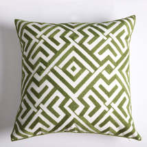 Geometric Embroidery Floral Sofa Art Throw Pillow American Living Room Cushion C - £18.49 GBP+