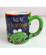 Vintage Ganz Kiss Me I&#39;m An Old Croaker 3D Frog Funny Novelty 4&quot; Coffee Cup - $266.23 MXN