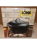 Lodge Pre-Seasoned 5 Quart Cast Iron Dutch Oven Loop Handles Cast Cover ... - €35,68 EUR