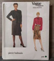 Vogue Paris Original Pierre Balmain 2770 Jacket Skirt Blouse Sz12 Sewing... - £18.52 GBP