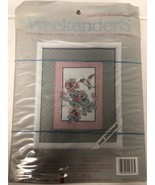 Counted Cross Stitch Kit ~ SNACK TIME ~ HUMMINGBIRD Flower Weekender Vin... - $227.52 MXN