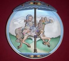 Wishful Thinking Carousel Daydreams 1995 Musical Plate Bradford Exchange... - $29.99