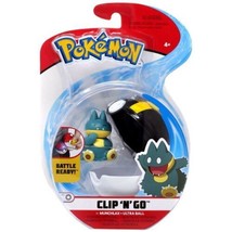 Pokemon Clip &#39;N&#39; Go Munchlax &amp; Ultra Ball Figure Set - £13.97 GBP