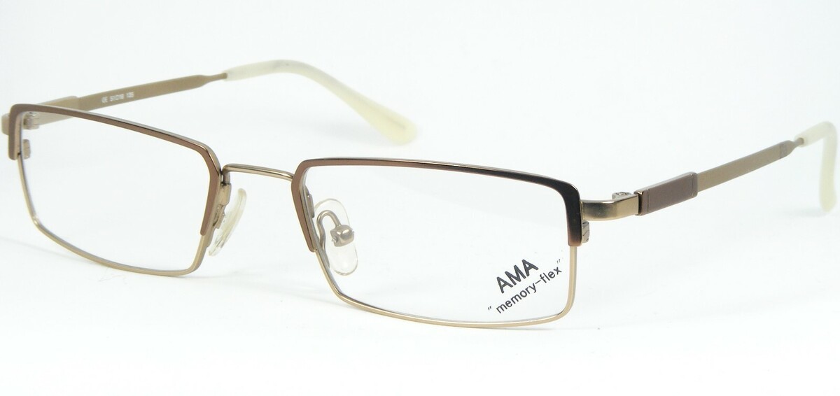 Ama Mod. 25006 003 Lunettes Bronze / Or Cadre Mémoire-Flex 51-18-135mm - $58.40