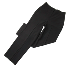 NWT Theory High-Waist Wide-Leg in Black Stretch Good Wool Pants 12 x 33 ½ - £77.84 GBP